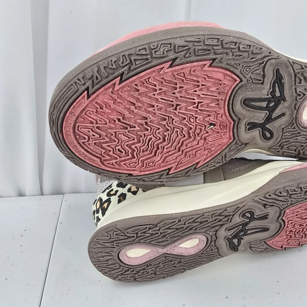 Nike Kyrie Infinity Leopard Camo Print Gray Sneaker Size 7Y/8.5W DD0334-006 EUC.